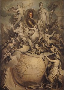 Allegory of Philippe II (1674-1723) Duke of Orleans, 1718 by Antoine Dieu